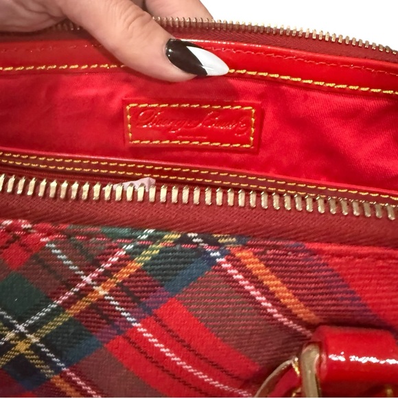 Dooney & Bourke Red Tartan Zip Zip Satchel NWT Plaid Bag - Picture 8 of 10